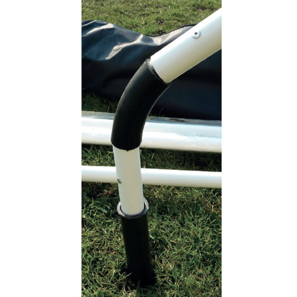 Ram Rugby safety corner poles set of 4 made from durable PVC, bright yellow for rugby field boundary marking and protection