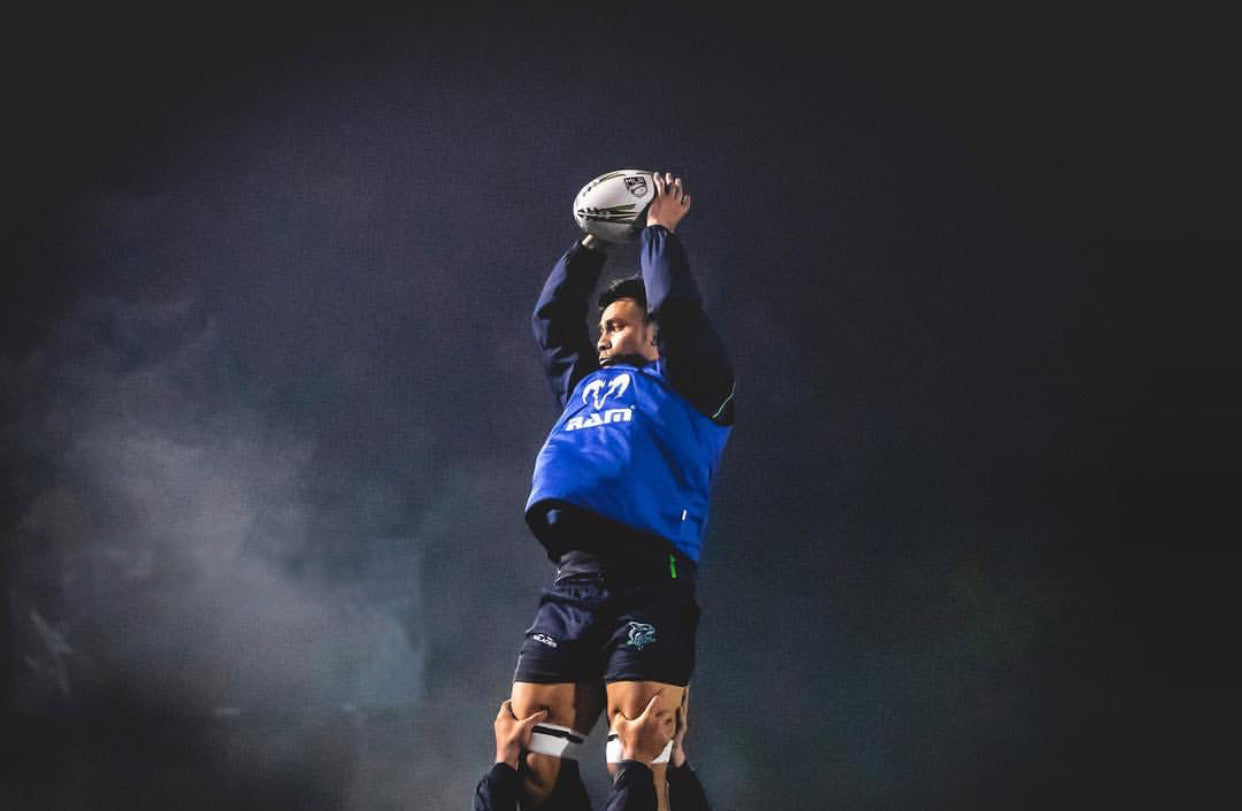 Set of 10 Ram Rugby reversible contact training bibs in green and yellow, durable acrylic for intense rugby practice sessions