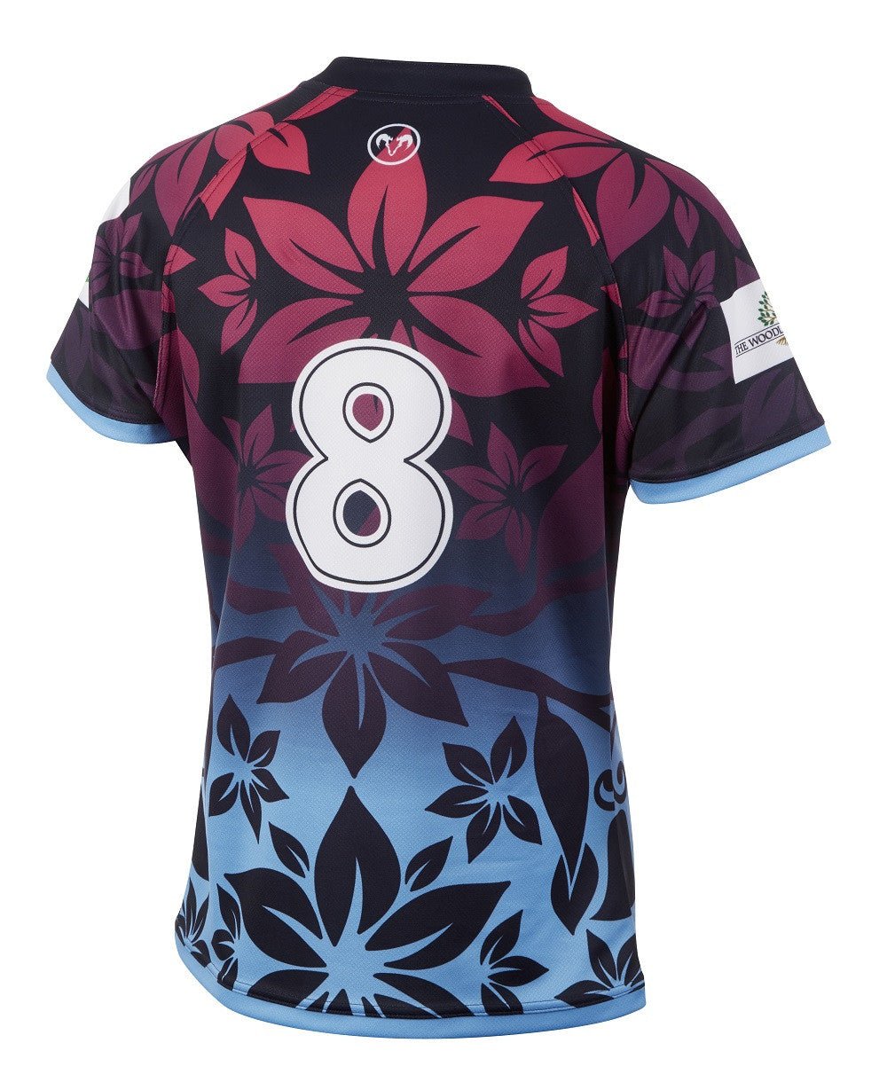 Ram Rugby Challenger Sublimated Rugby Shirt in durable mid-stretch 280gsm diamond knit with contoured semi-fit design