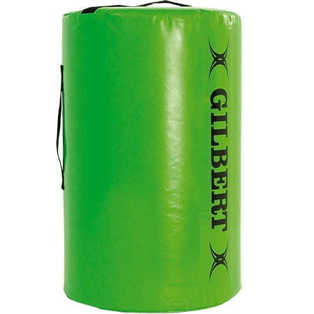 Gilbert Half Tackle Bag in blue and black, durable water-resistant rugby tackle trainer for safe skill development