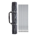 Ram Rugby 1 Metre Training Poles set of 12 white shatterproof PVC agility slalom boundary poles for fitness drills