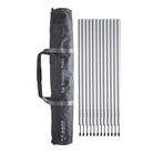 Ram Rugby 1 Metre Training Poles set of 12 white shatterproof PVC agility slalom boundary poles for fitness drills