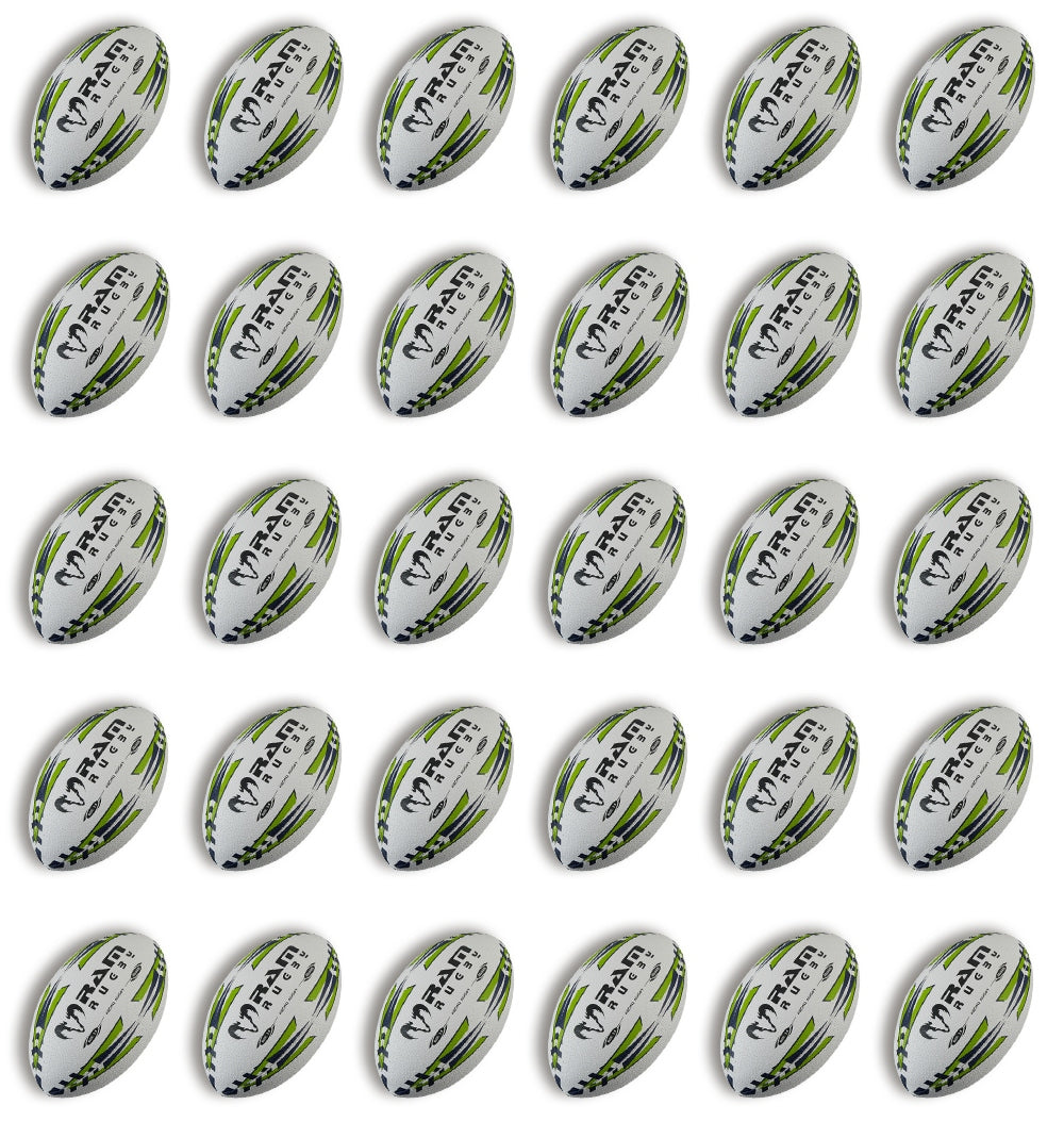Lot de 30 x Ballons de Rugby d'Entraînement Micro - Taille 2.5