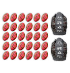 Thirty Ram Rugby Gripper 2.0 Pro Trainer Neon Pink rugby balls bundled with two breathable storage bags for easy transport.