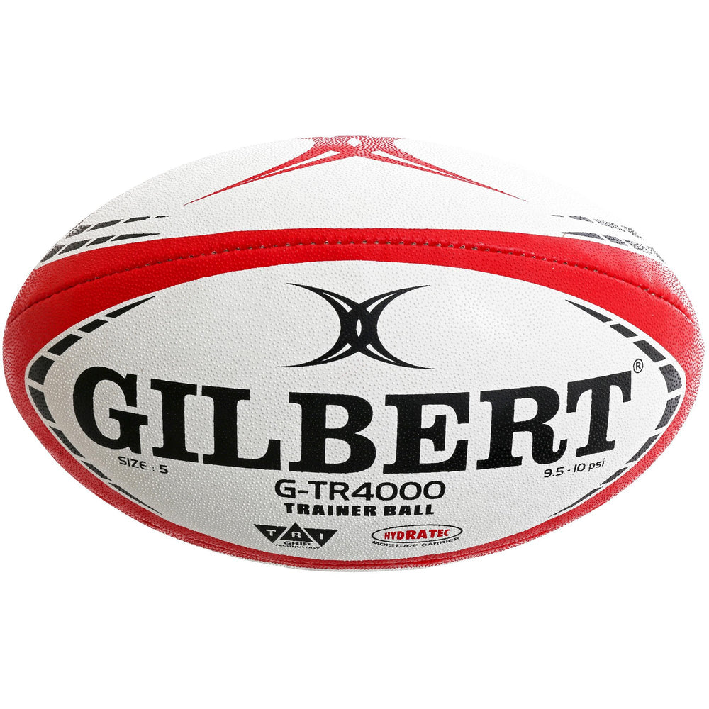 Pallone da rugby da allenamento Gilbert G-TR4000 - 4 colori, misure 3-5