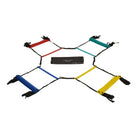 Ram Rugby Fitness Agility Ladder with tubular plastic rungs, quad 4-way design for football and rugby training drills