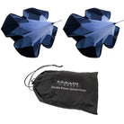 Ram Rugby Double Power Chute resistance trainer in bright orange for sprint training and leg power development in sports