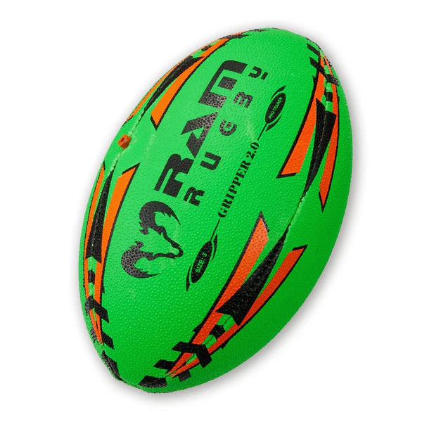 Ballon d'entraînement Ram Rugby Gripper 2.0 fluo Pro Trainer pour juniors