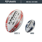 Blue Ram Rugby mini rugby ball 15cm size 1 air-filled kids toy, perfect for fun play and promotional giveaways