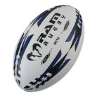 Ram Rugby Mini Rugby Ball size 1 in blue, 15cm air-filled fun kids toy for training, giveaways, and promotional events