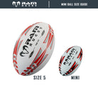 Ram Rugby Mini Softee 15cm kids rugby ball size 1 in soft PVC with cotton fill, ideal fun promotional rugby toy