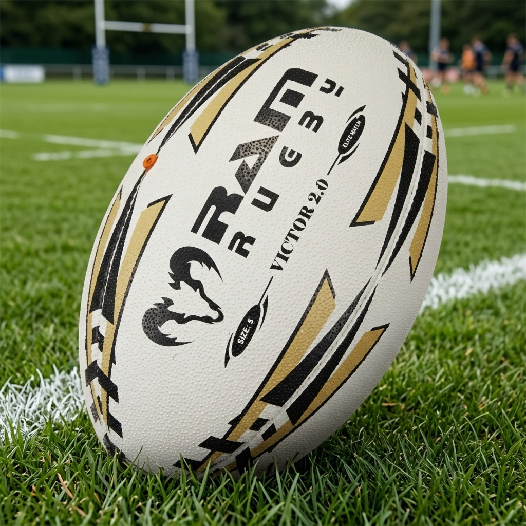 Ram Rugby Victor 2.0 Elite Match Rugby Ball Volo stabile e resistente