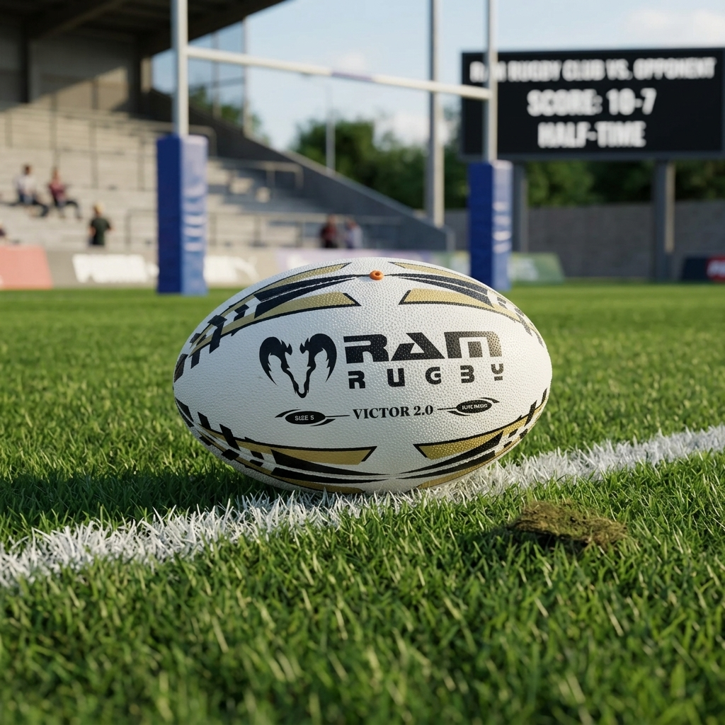 Ram Rugby Victor 2.0 Elite Match Rugby Ball Durable Flight Stability